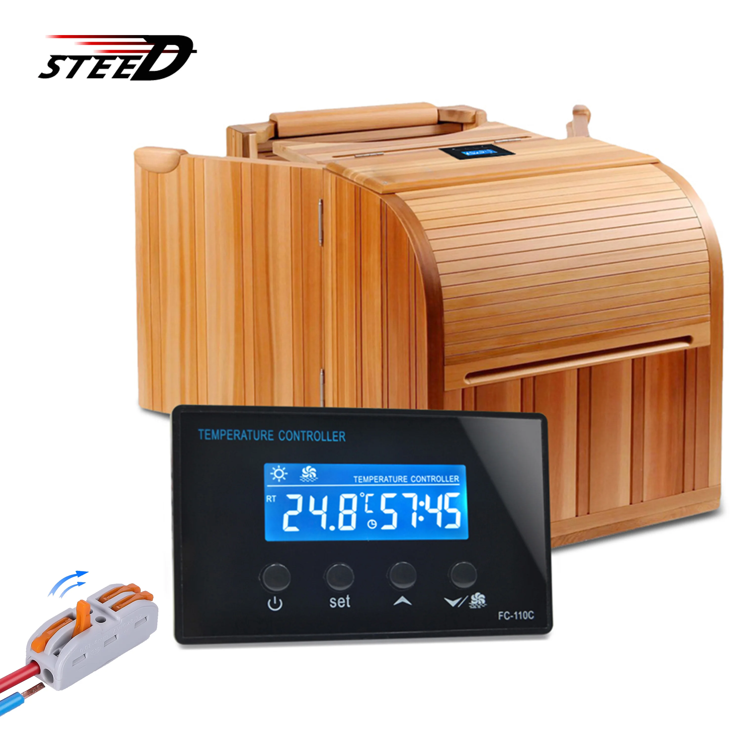 Термостат нагревательный 220 В/110 в 30 А для обратного отсчета течение 99 минут