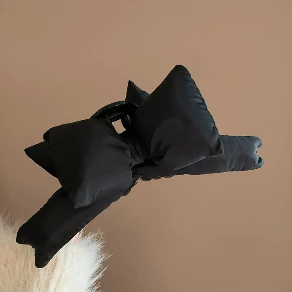 Модные большие заколки для волос с милым бантом женщин розовые черные в виде