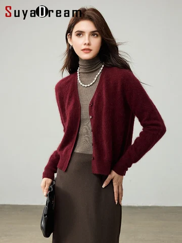 SuyaDream женские кардиганы из флисовой шерсти