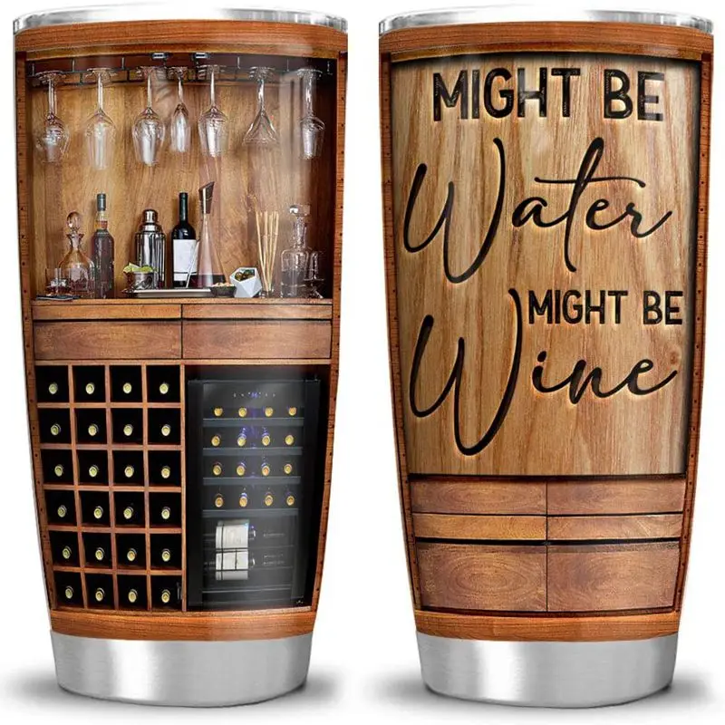 

Винтажная винтажная кружка для влюбленных вина объемом 20 унций, чашка для вина с крышкой, вакуумный термос с двойными стенками, Изолированн...