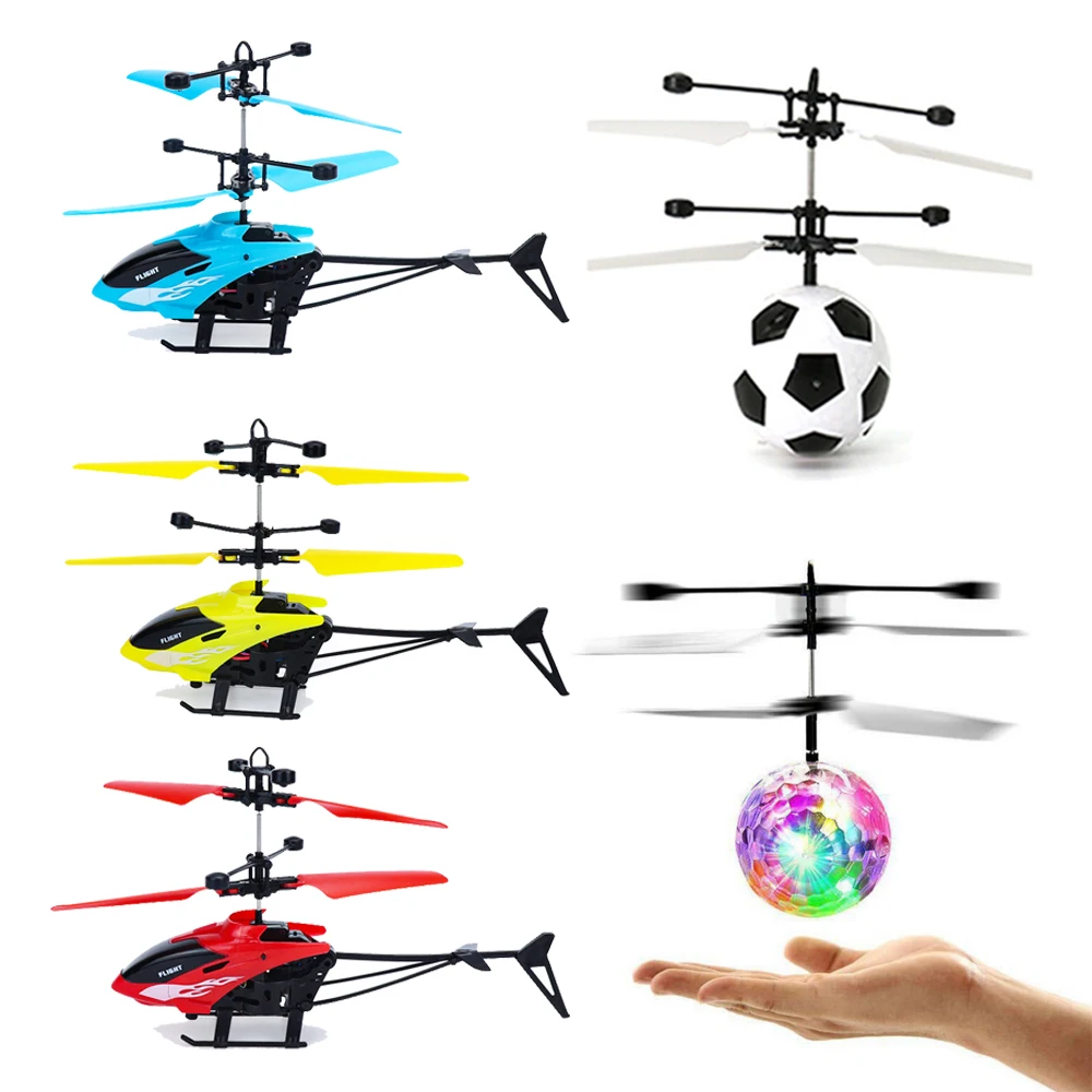 Colorful Mini Drone Shinning LED RC Drone Flying Ball Helicopter Light Crystal Ball Induction Dron Quadcopter Aircraft Kids Toys