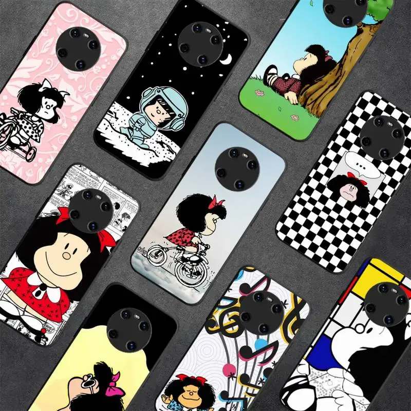 

Mafalda Phone Case for Redmi 8 9 9A for Samsung J5 J6 Note9 for Huawei NOVA3E Mate20lite cover