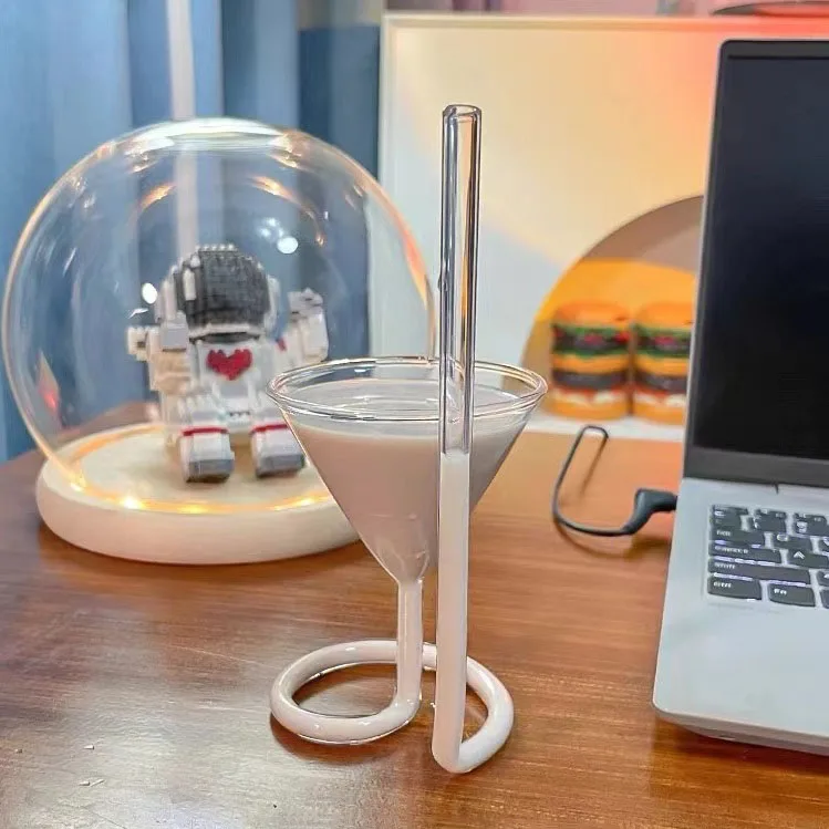 Бокал для вина с длинным хвостом персонализированный стеклянный спиральный