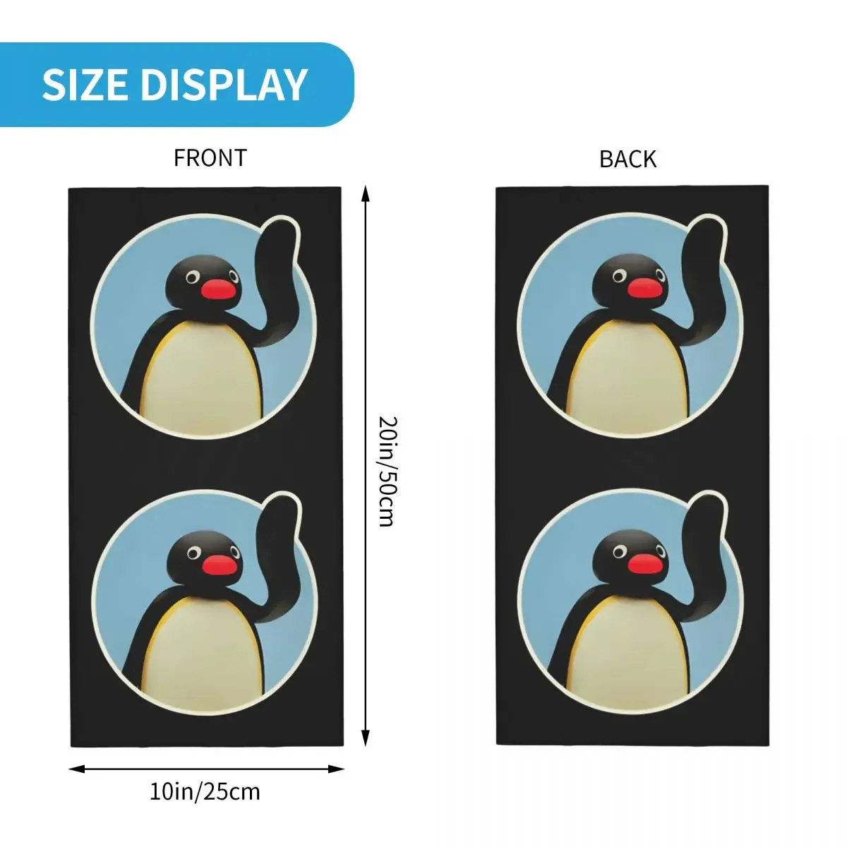 Шарф Hello Penguin шейный платок маска для лица из полиэстера