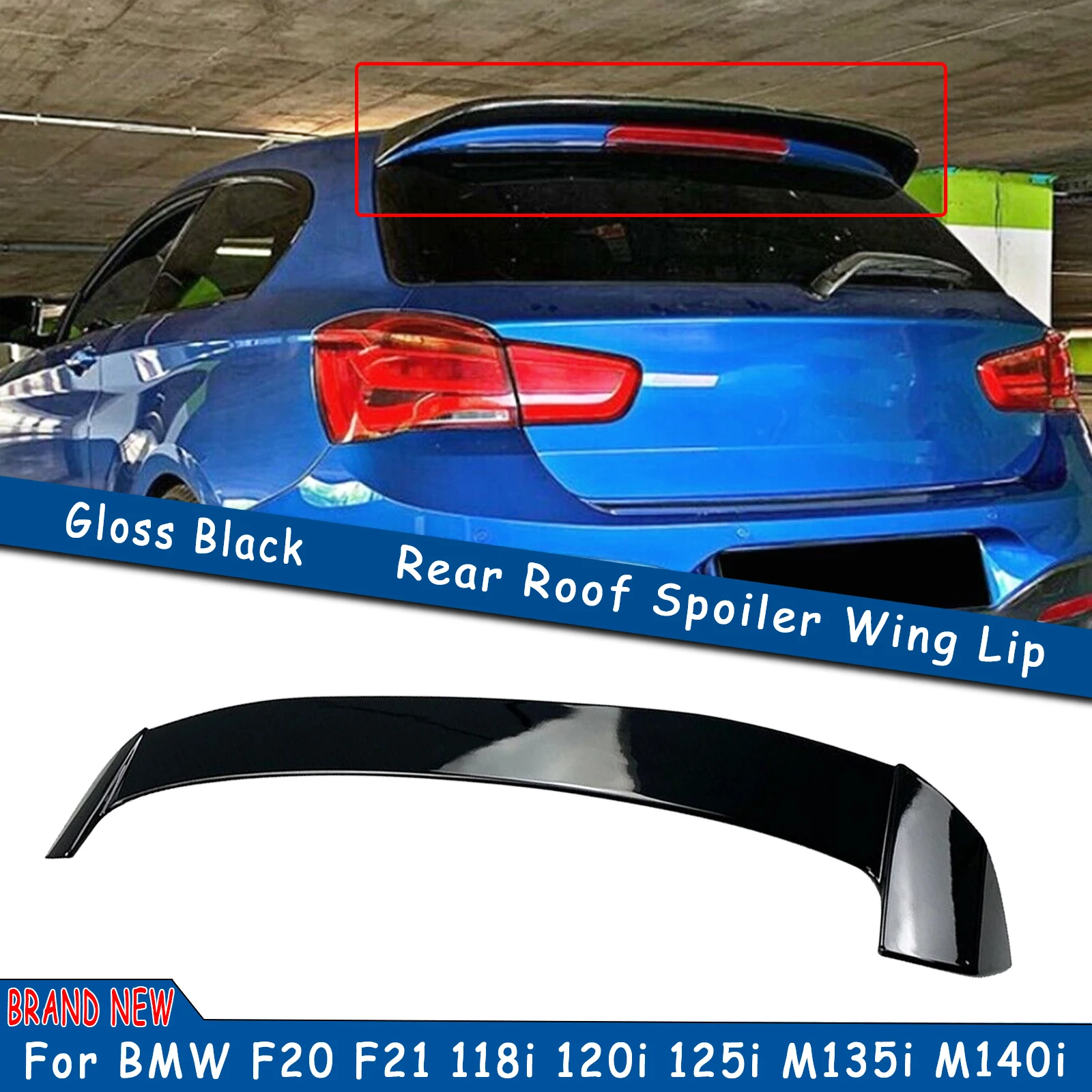 

Автомобильный задний спойлер для багажника, крыша, губа, крыло, задние ворота, отделка для BMW 1 серии F21 F20 118i 120i 125i M135i M140i хэтчбек 2011-2021