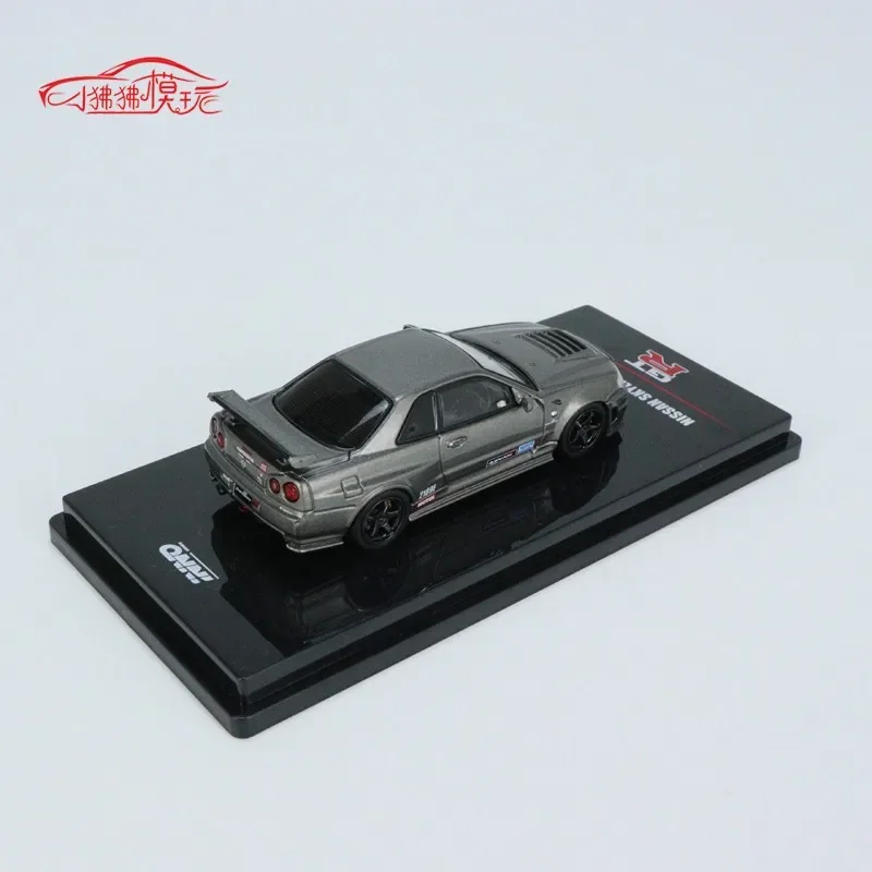 INNO 1:64 Nissan skyline GTR R34 OMORI FACTOR CLUBMAN RACE SPEC Коллекция литых под давлением сплавов модель