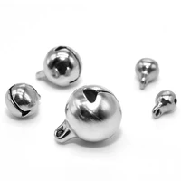 30pcs healthy material 56810mm stainless steel bell jewelry bracelet pendant decoration accessories not allergic