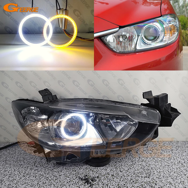 

For Mazda 6 Atenza Mazda6 Gj Gl 2014 2015 2016 2017 Ultra Bright Refit Day Light Turn Signal Smd Led Angel Eyes Kit Halo Rings
