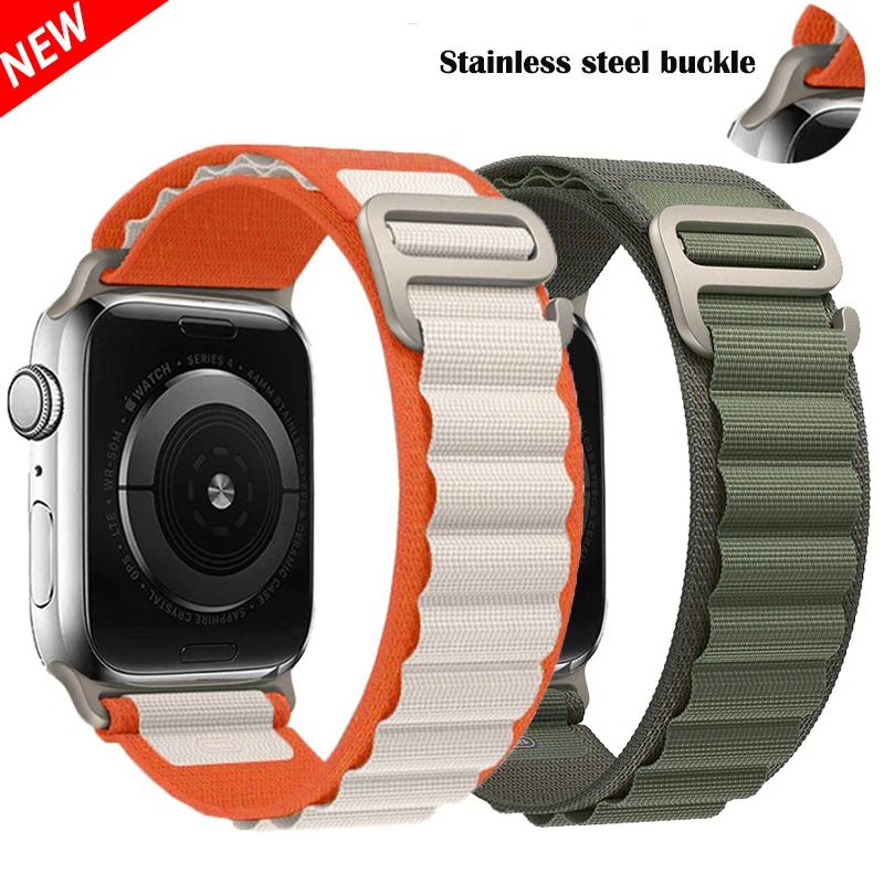 

Alpine loop strap For Apple watch band 49mm 45mm 44mm 40mm 41mm 42mm 38mm Watchband bracelet iWatch series 8 7 6 5 4 3 SE Ultra