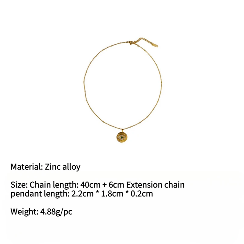 Винтажное ожерелье с подвеской в виде глаз