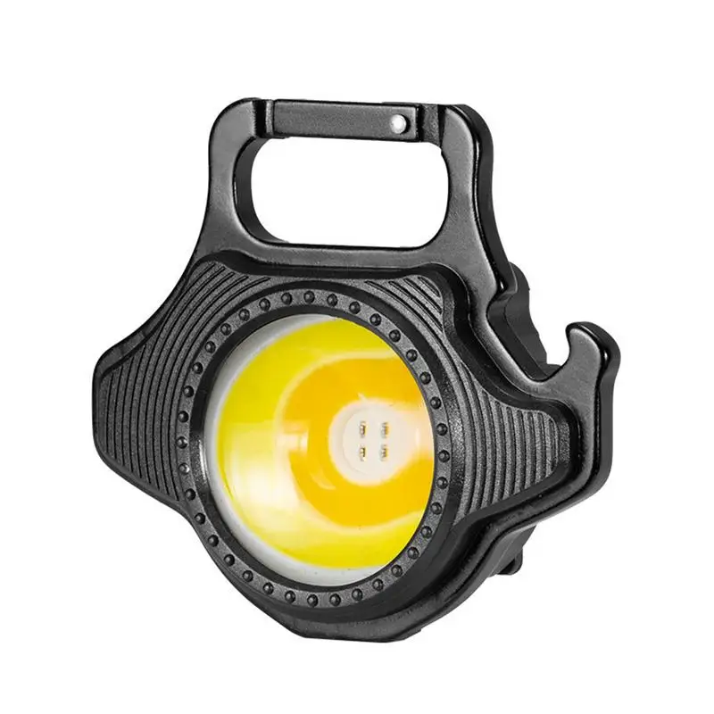 

Keychain Flashlight LED COB Portable Light USB Magnet 500 Lumens Flashlight With 3 Light Modes Bracket Bottle Opener For Night