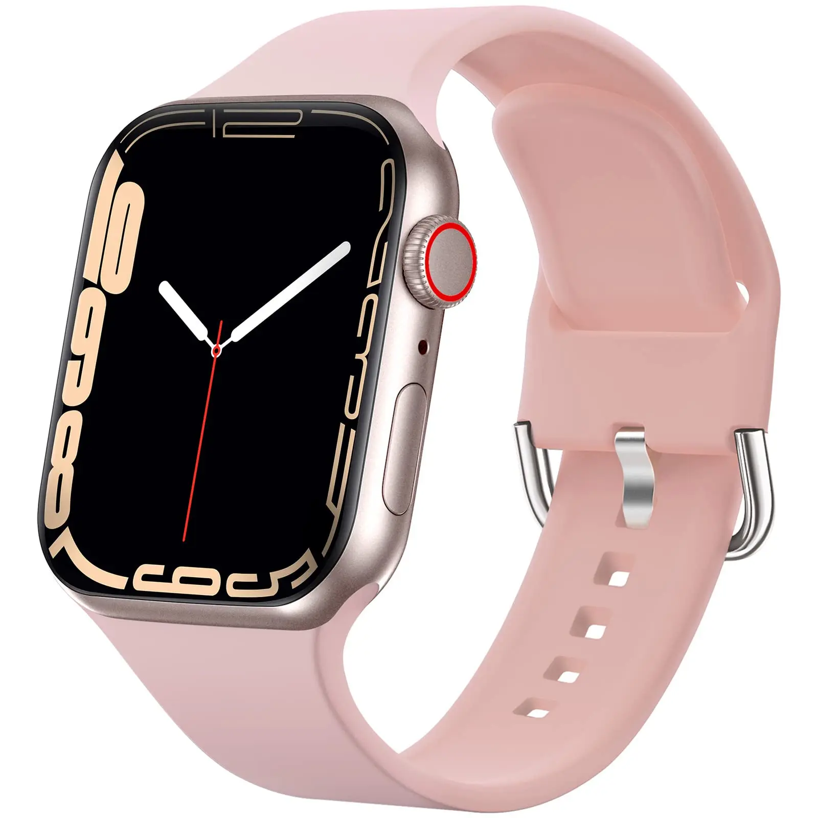 

Silicone band For Apple Watch strap 40mm 44mm 45mm 41mm 38mm 42mm 40 44 45 mm watchband bracelet iWatch series 7 6 5 4 3 se band