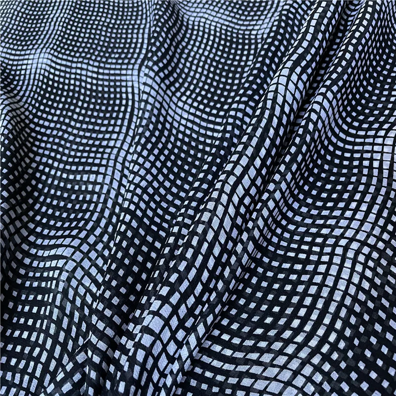 

100% шелковая ткань из крепдешина тутового шелкопряда, дышащее платье, Пижамный швейный материал шириной 114 см