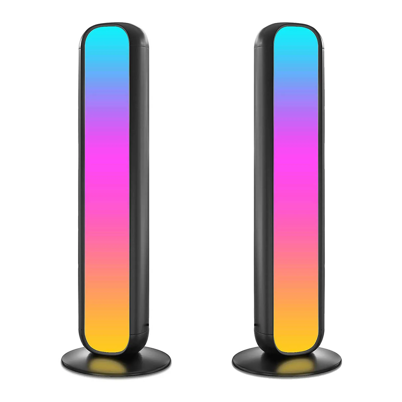 

2pcs Smart Led Light Bar RGB Wifi BT Control Smart Led Light Color Changing Ambient Lighting For Game Room TV Desktop Backlight