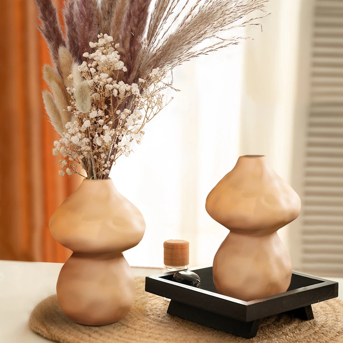 Современная керамическая ваза XIYA в форме гриба с ушными оттенками-настольный