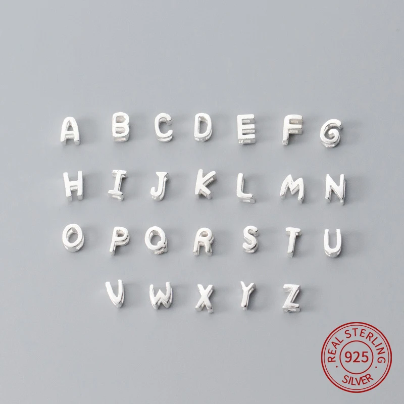 Бусины из серебра 925 пробы для браслетов и ожерелий