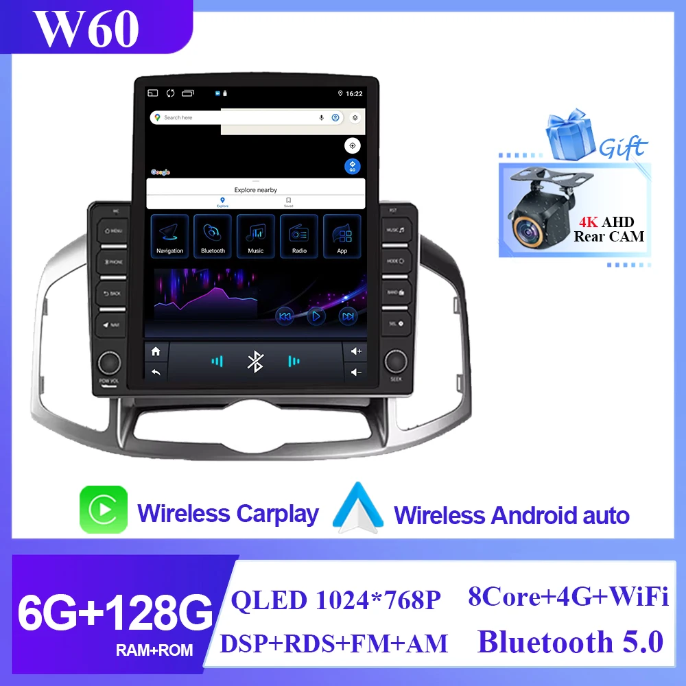 

9,7 Android15 для Chevrolet Captiva 1 2011-2016 автомобильный радиоприемник стерео мультимедийный видеоплеер GPS-навигация QLED экран 1920*1200