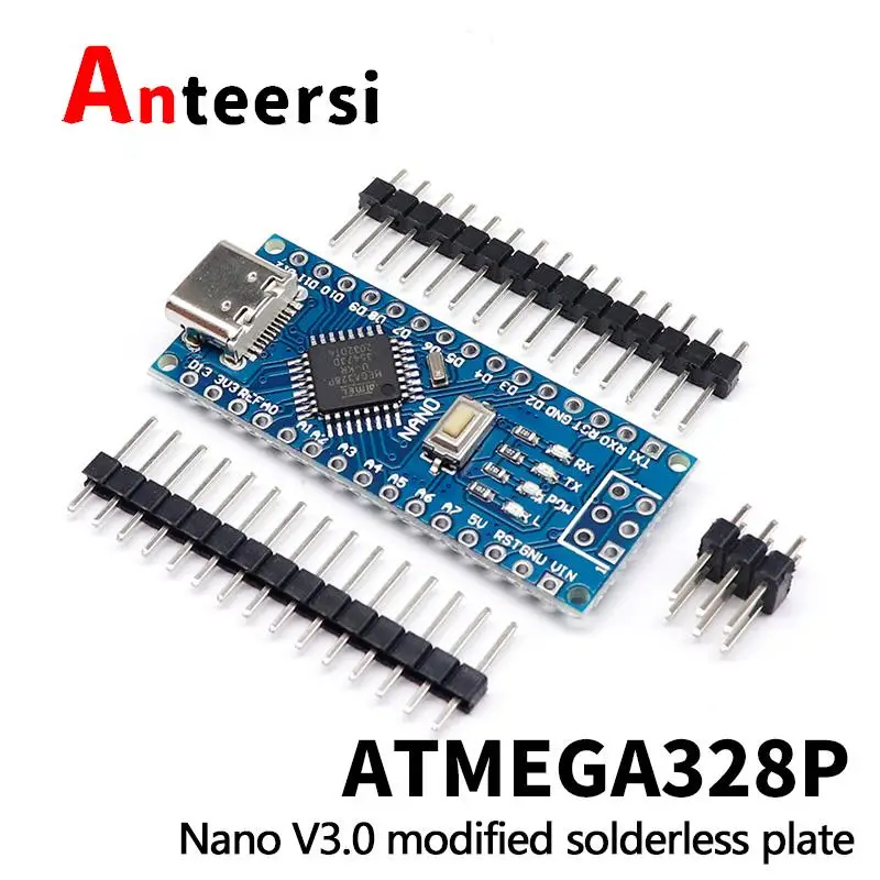 

Nano Type-c USB с Загрузчиком, совместимым с контроллером Arduino Nano 3,0, USB-драйвер CH340 16 МГц, Nano v3.0 ATMEGA328P.
