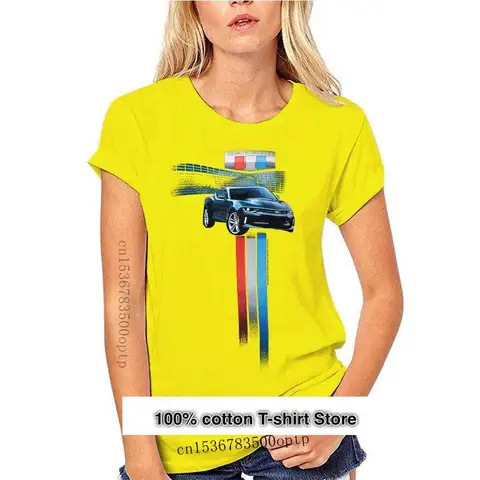 Camiseta a rayas para hombre, Camisa de algodón negro, moda de verano, Camaro Generation, 2021