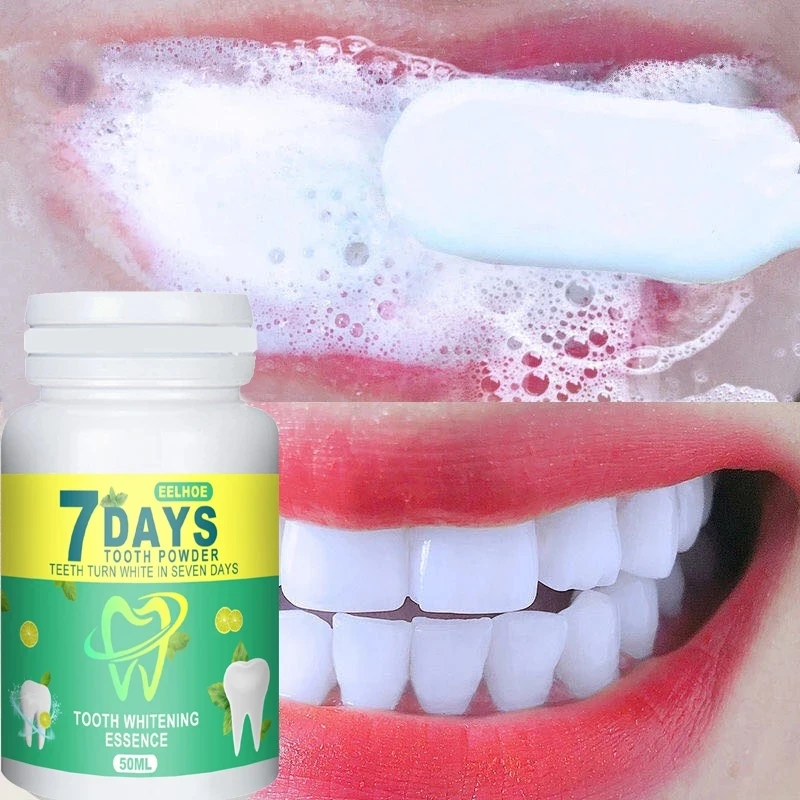 

Tooth Whitening Powder 50g Brighten Toothpaste Oral Hygiene Care Cleaning Whitening Powder Fresh Breath Plaque Stains Remove