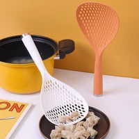1pcs creative stand up colander spoon kitchen strainer long handle noodle dumplings spoon thickened anti scalding large colander