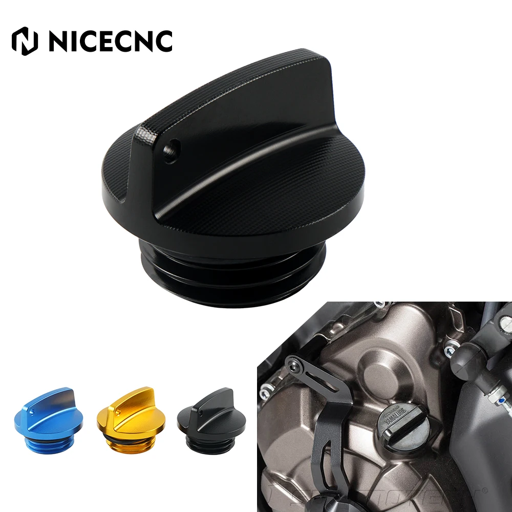 Фото Крышка маслозаливной горловины NICECNC для мотоциклов Yamaha R1 R3 R6 FZ1 FZ6/R FZ07 FZ8 FJR1300 MT01 MT07 YFM600 FZR FZS TDM XVS650 TZ250 №1