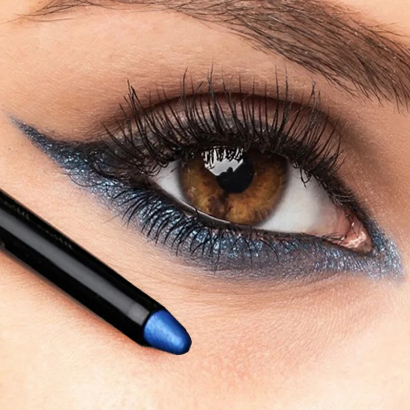 Stick Waterproof Glitter Matte Nude Eye Shadow Makeup Pigment Cosmetic Blue White Gold Eyeliner Pen