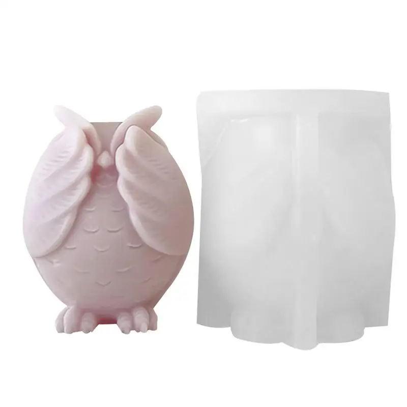 3D силиконовая форма для совы гибкая мыла свечей антипригарная литья из смолы