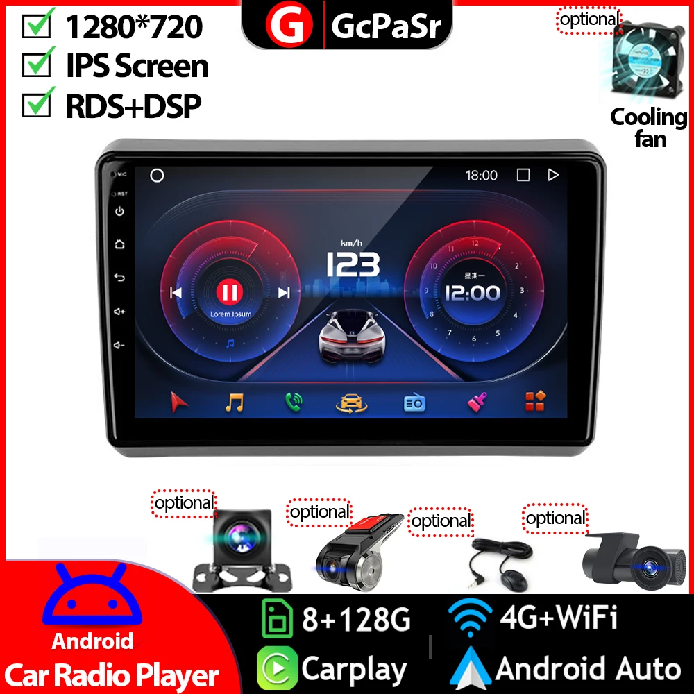 Car Stereo Radio Multimedia Video Monitor Player Kit For Dodge Dart 2012 - 2016 Android Auto Navigation GPS Head Screen Carplay