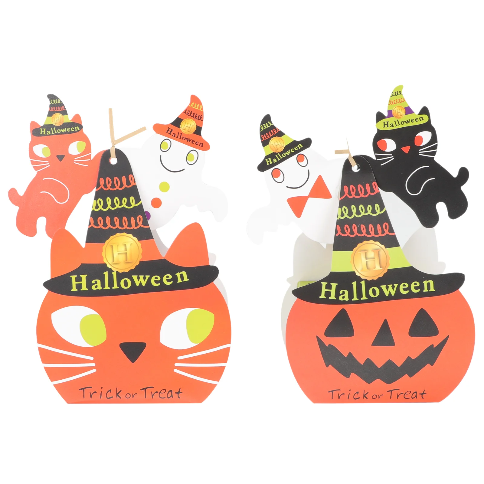 

Boxesbox Candy Treat Favor Paper Bags Party Vacation Must Haves Gift Cookie Or Trick Pumpkin Container Goodie Holder Biscuit