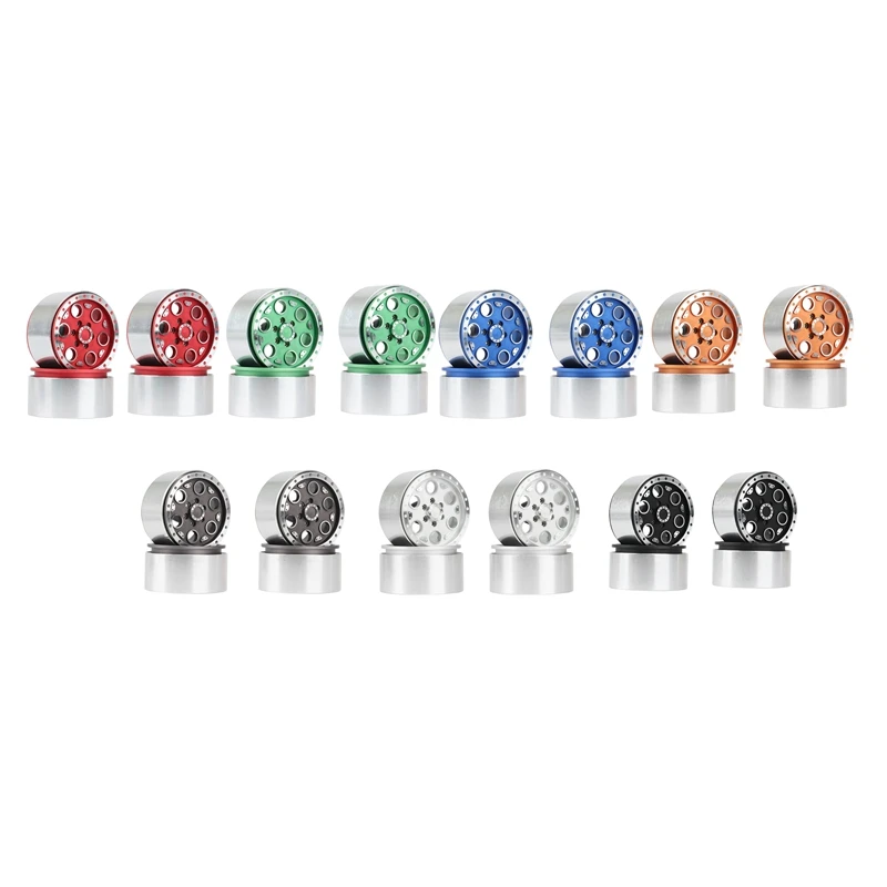 

Металлические колесные диски Beadlock 2,2 дюйма, 4 шт., для радиоуправляемого гусеничного автомобиля 1/10 Traxxas TRX4 Axial SCX10 RBX10 Wraith RR10 Капа