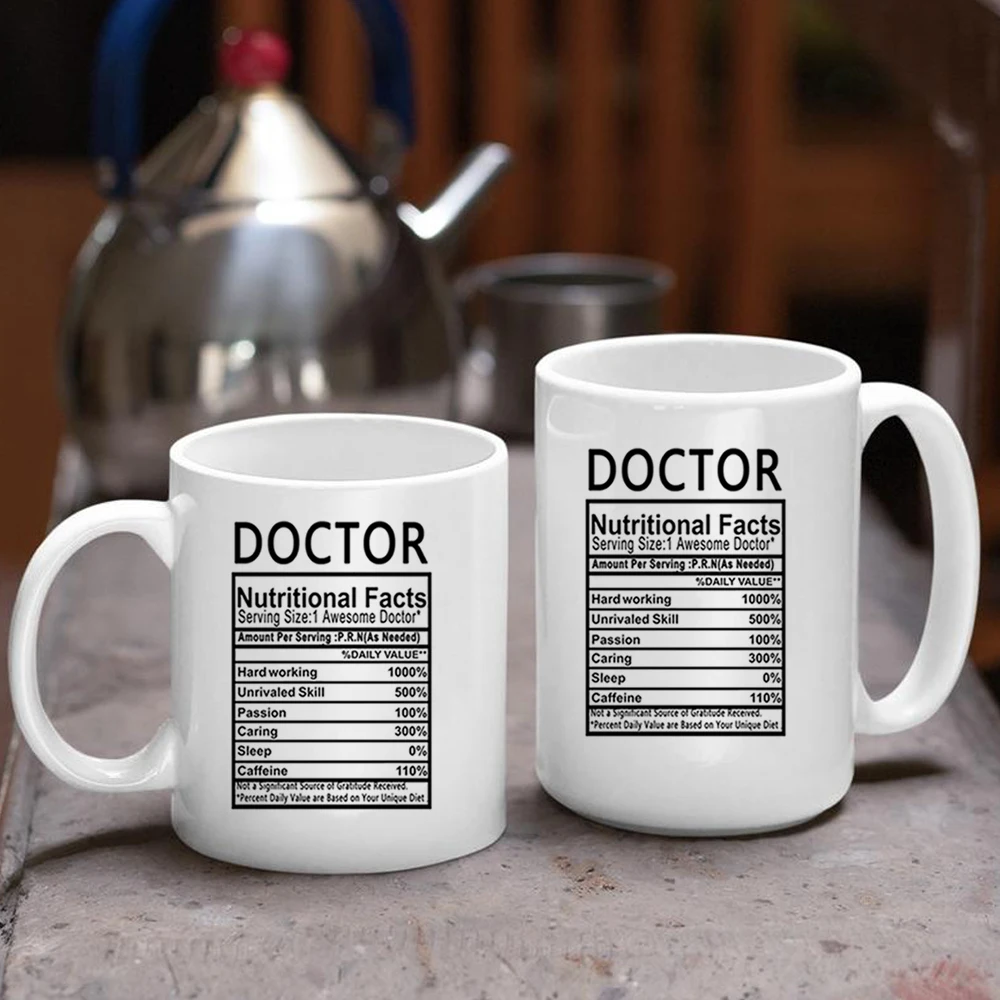 

15oz One Good Doctor Coffee Mug Big White Ceramic Tea Cup Mug Clinic Hospital Office Coffee Mug