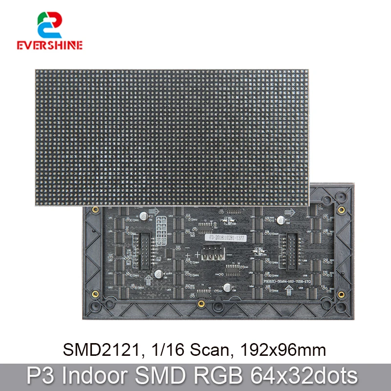 Шэньчжэнь светодиодный экран P3 полноцветный модуль для помещений 192*96 мм 64*32
