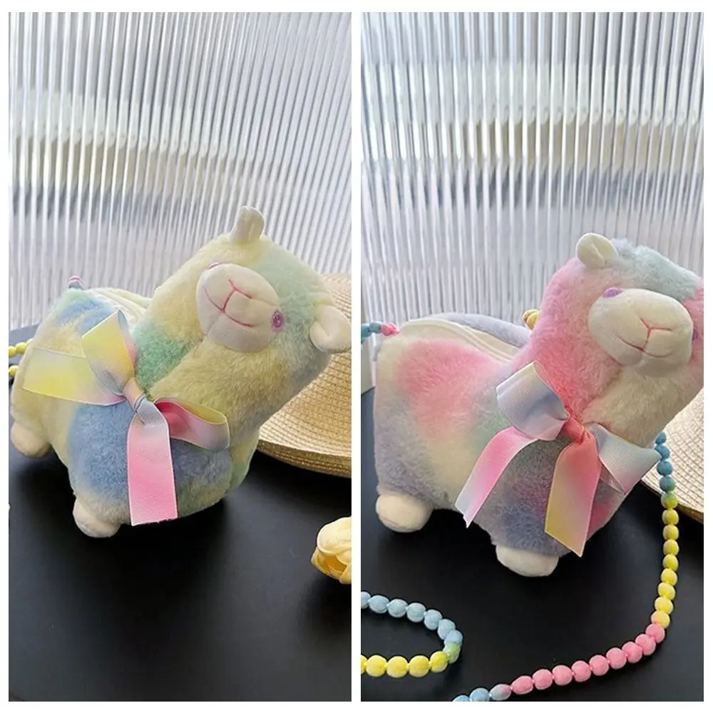 Kawaii бисер альпака сумка через плечо для телефона кукла плюшевая на косметичка