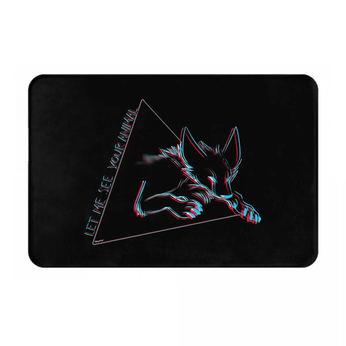 

Animal Furry Fandom Furry Bathroom Mat Door Mat Home Kitchen Nordic Rug animal cat creativity geometrical washable non-slip soft