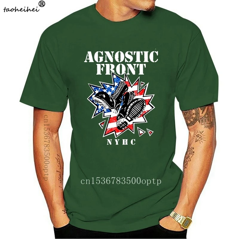 Мужская футболка Nrw AGNOSTIC FRONT N.Y.H.C размер S-2XL #$ |