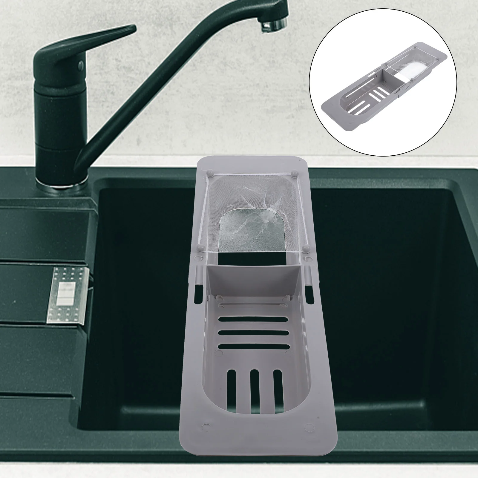 

Soap Holder Sink Rack Drainer Tray Drying Kitchen Organizer Food Expandable Towel