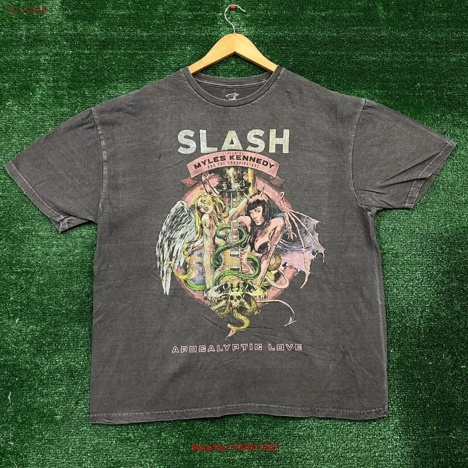 Футболка Slash ft Myles Kennedy Apocalyptic Love Rock Размер L/XL