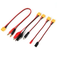 2019 hxt 4mm to six xt60 female power distribution lead connector for multi rotor multi charging plug cable for rc quadcopter