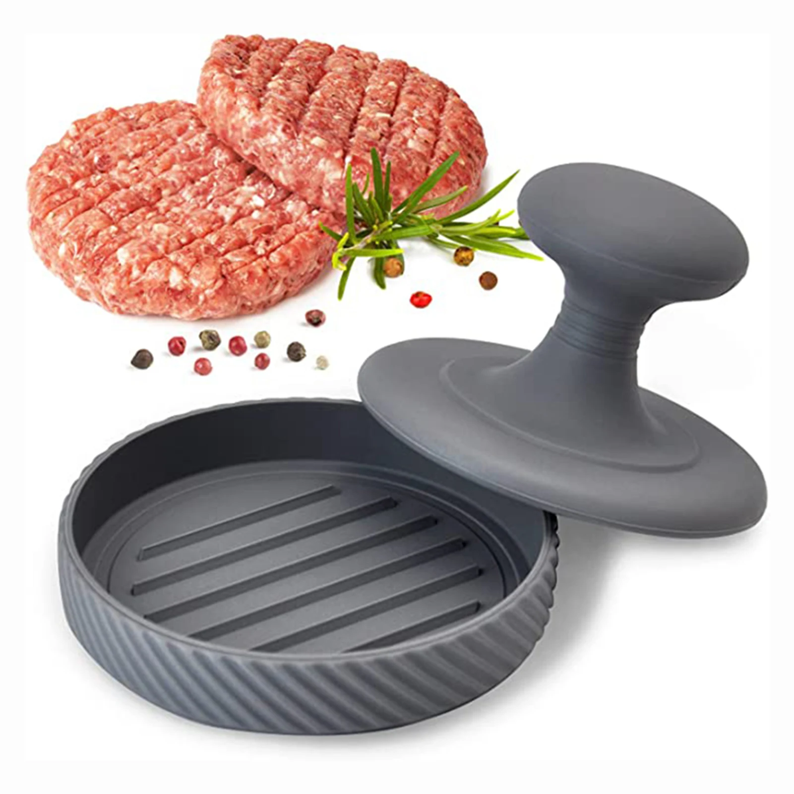 

Пещера инструмент пресс для бургеров силиконовый антипригарный пресс для мяса инструмент для пикников кемпинга на открытом воздухе TS1