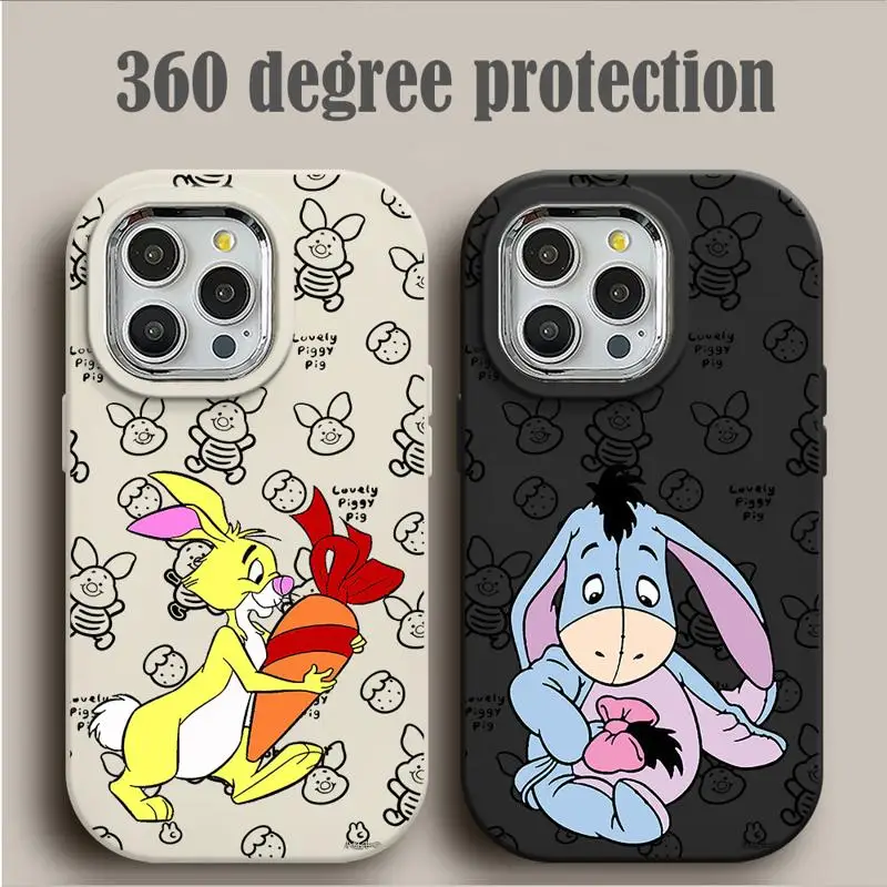 Мультяшный кролик Eeyore мама Heffalump поросенок Kanga пухлый чехол для телефона iPhone 15 14