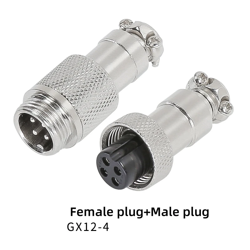 

Авиационный разъем GX12, 2/3/4/5/6/7-контактный разъем M12 с резьбой M/F для тяжелых машин RS765