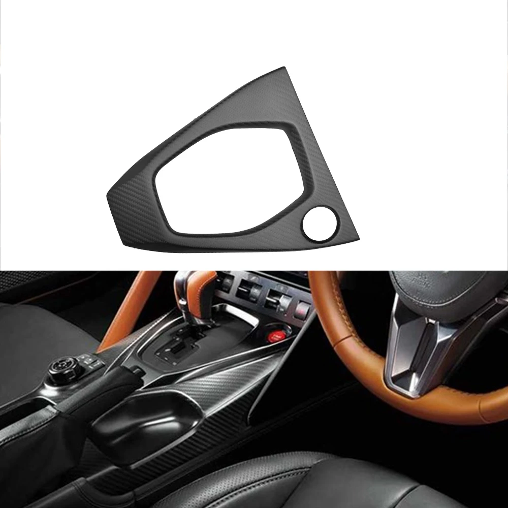 

RHD Matte Carbon Gear Frame Cover Gear Real Carbon Fiber Shift Panel Trim Cover For Nissan GTR R35 2017-2019