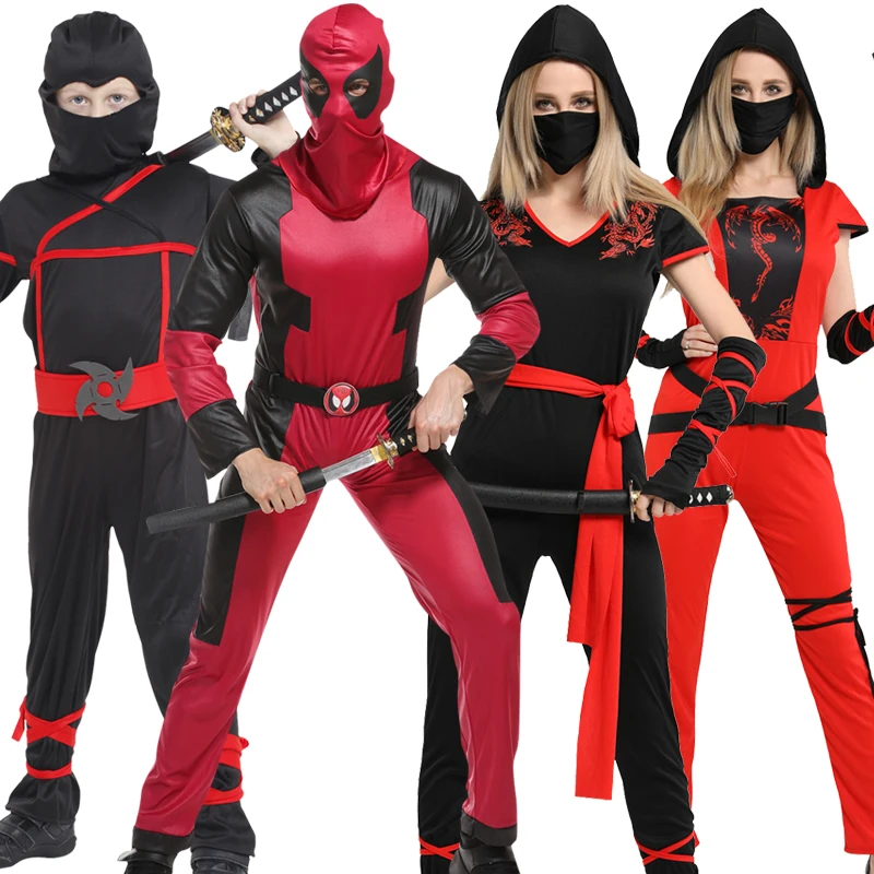 

Halloween Cosplay Costumes Anime Ninja Costume for Men Women Warrior Carnival Party Fancy Dress Up for Adult No Weapon