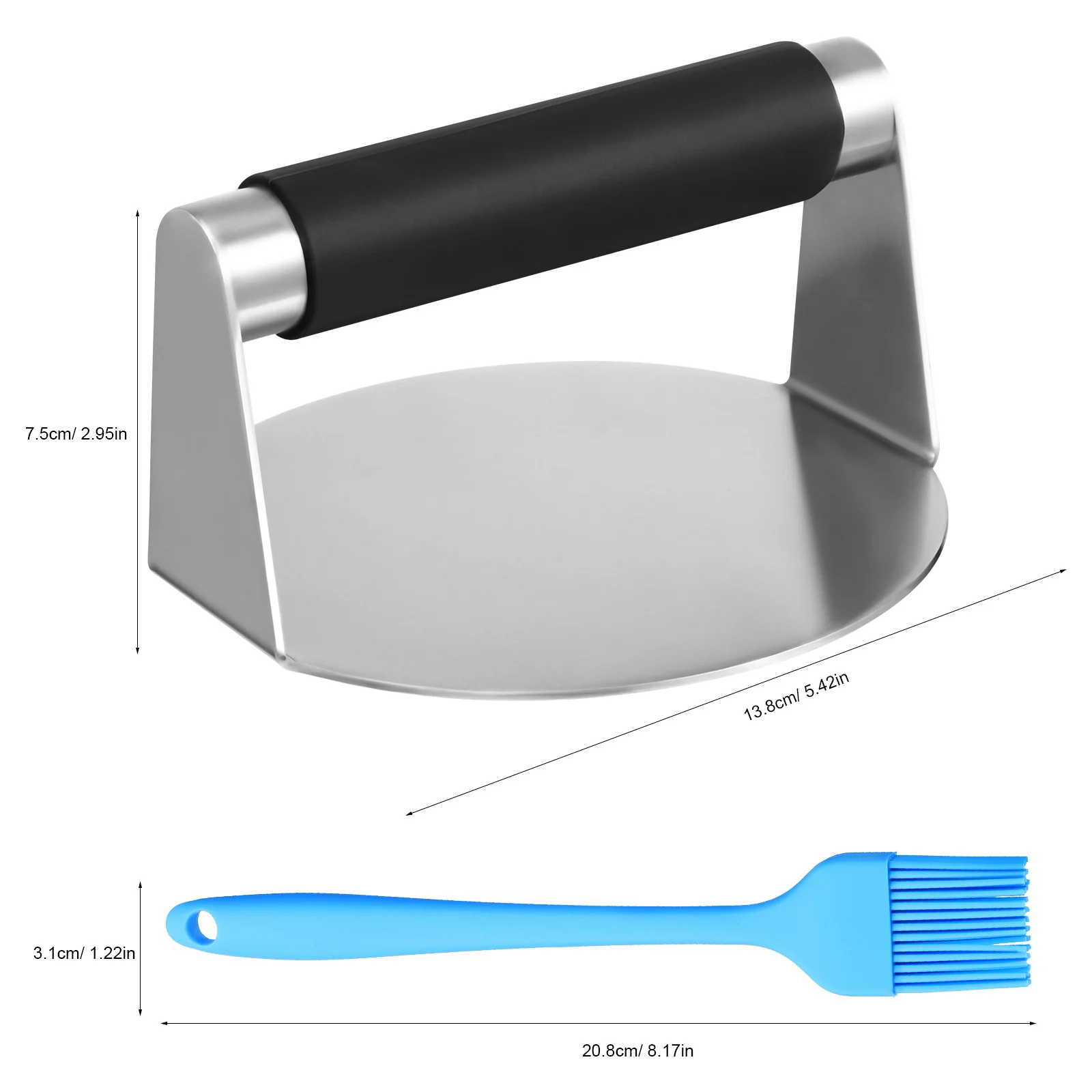 Щетка для барбекю формирователь гамбургеров гриль-пресс стейк из нержавеющей