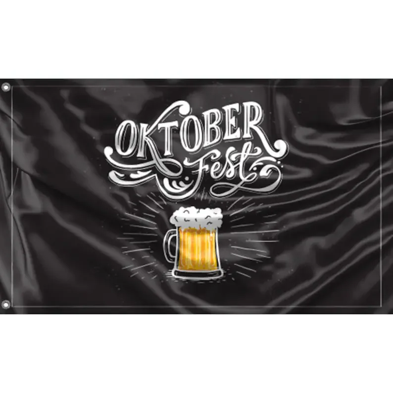 

Oktoberfest Flag III Unique Print, 3x5 Ft / 90x150 cm