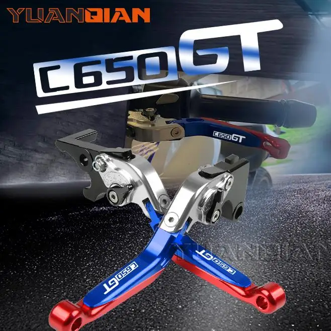 

For BMW C650GT C 650 GT C650 GT 2017 2016 2015 2014 2013 2012 2011 Motorcycle Adjustable Extendable Brake Clutch Levers C650GT