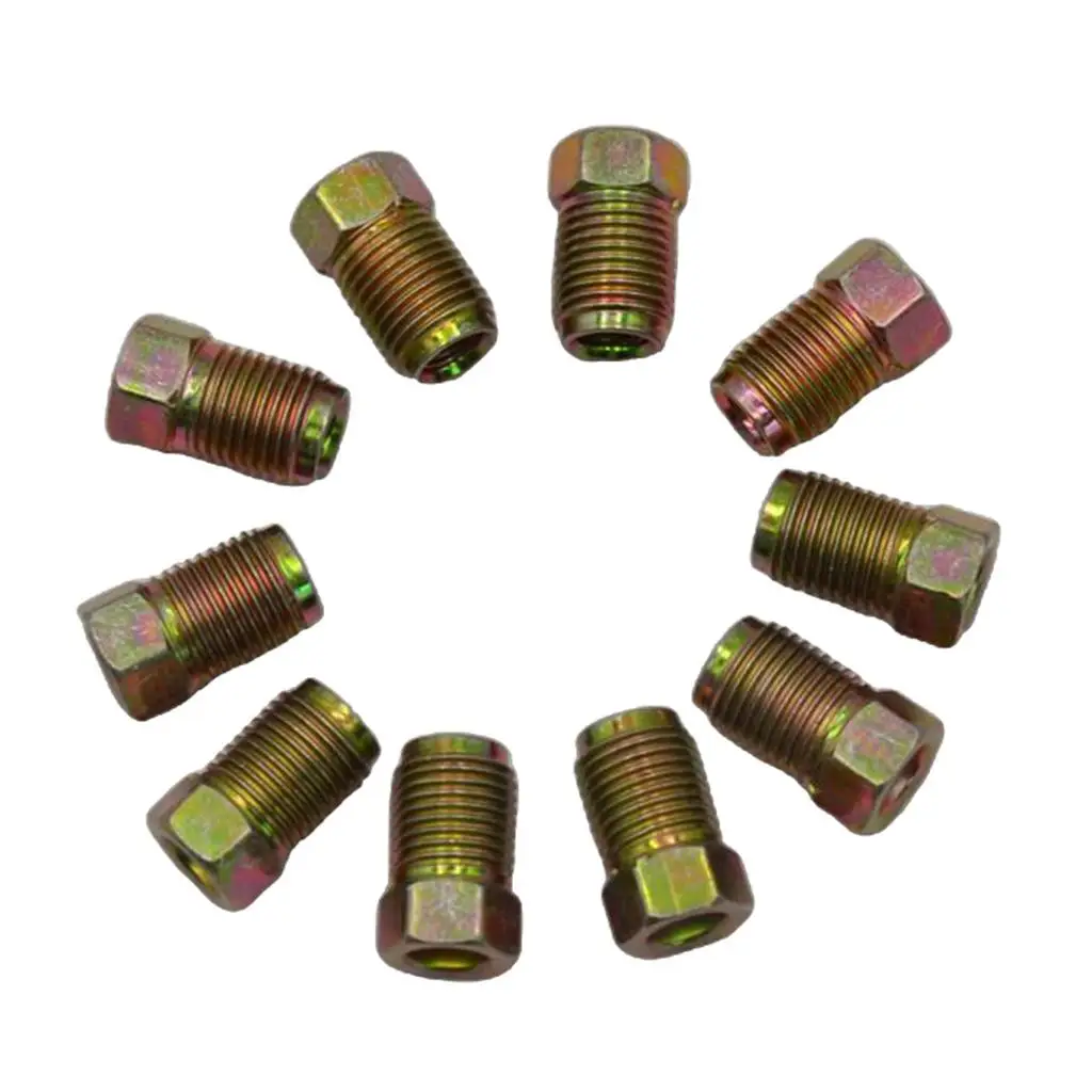 

Lots 10 10mmx1mm Brake Pipe Screw Nuts for 3/16'' Braking Steel Tube Motor