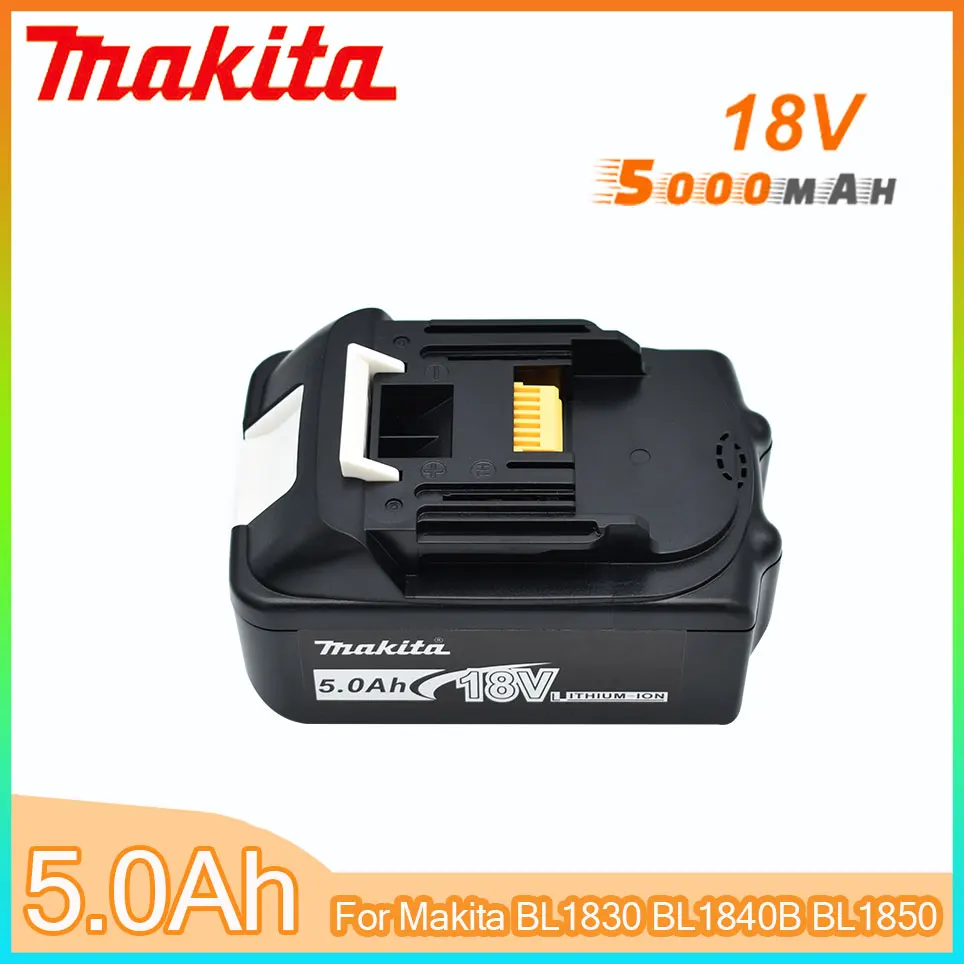 

18V BL1830 5.0Ah Makita Original 5000mAh BL1815 BL1860 BL1840 194205-3 Rechargeable Li-IonBattery Replaceable Power Tool Battery