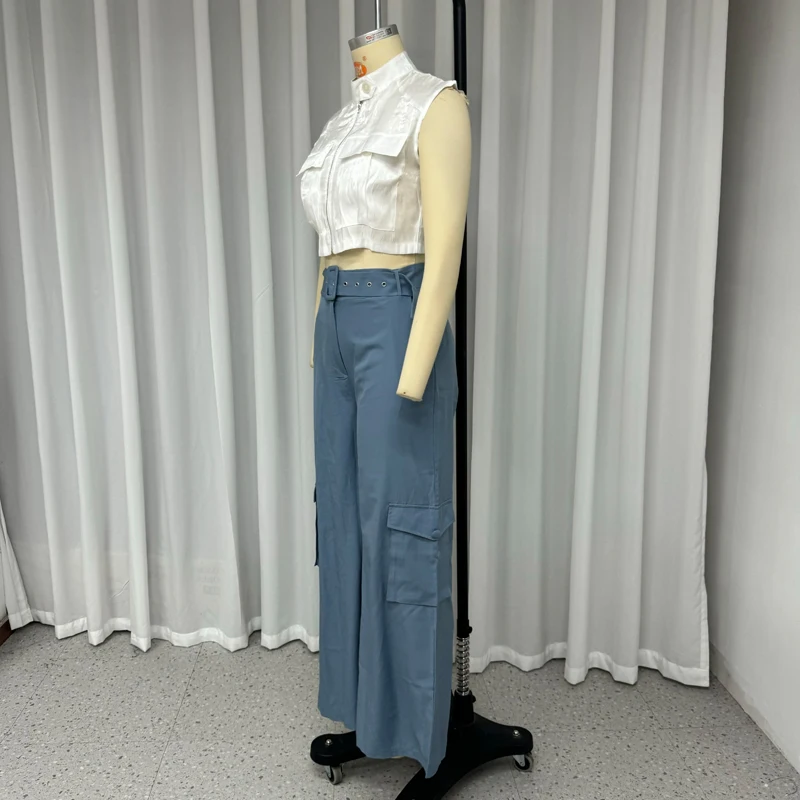 Женский комплект из двух предметов Waytobele летний Повседневный однотонный топ без